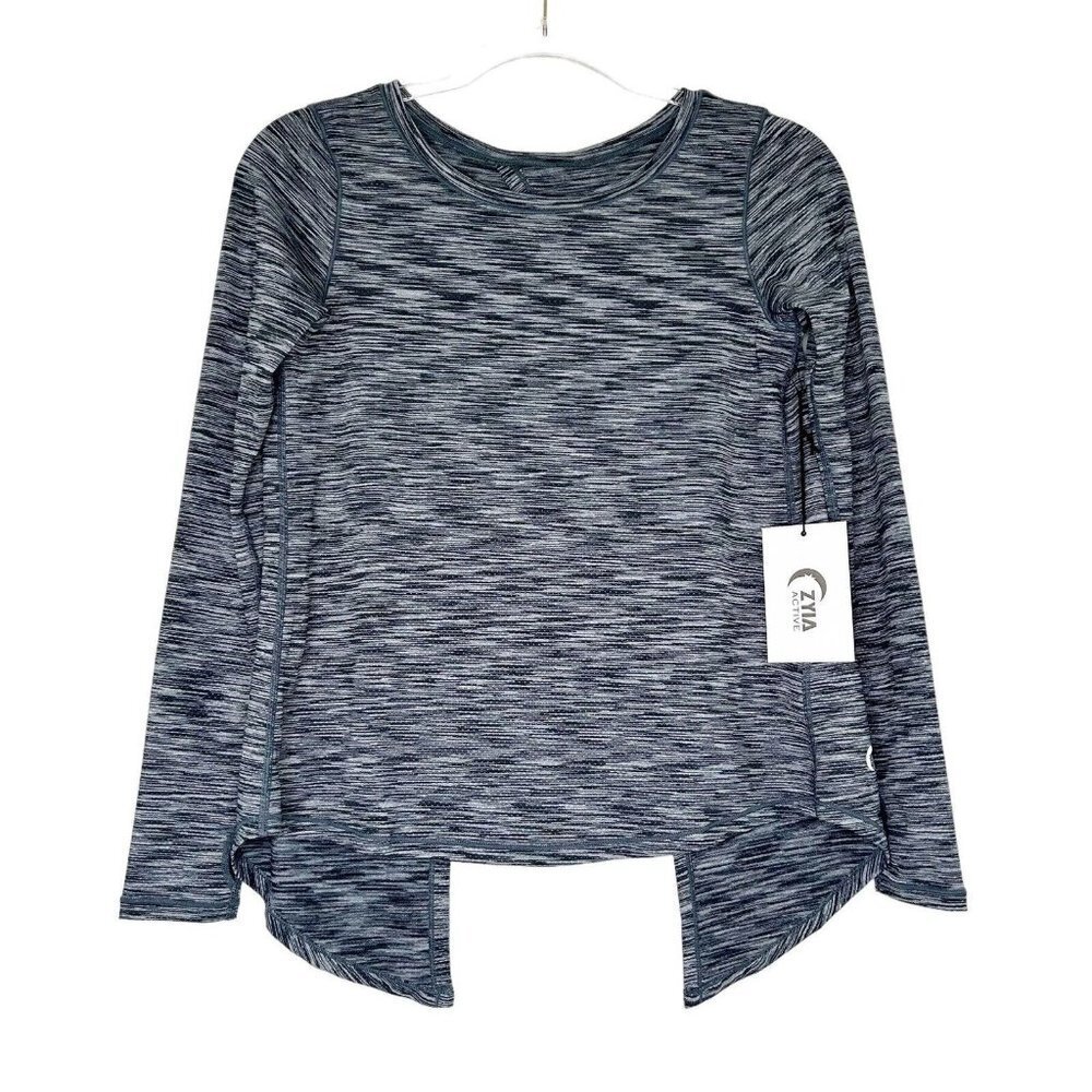 NEW‎ Zyia Active Split Back Long Sleeve Top Women’s Size XS